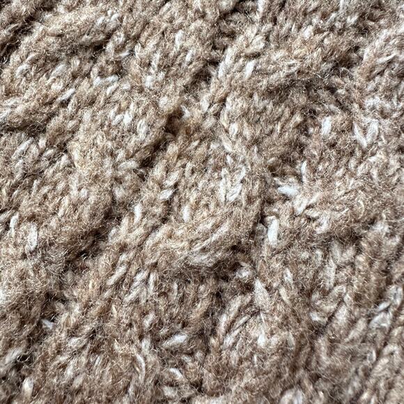 L.L. Bean Cable Knit Cardigan Sweater Wool Blend Button Front Long Sleeve SMALL - Picture 11 of 11